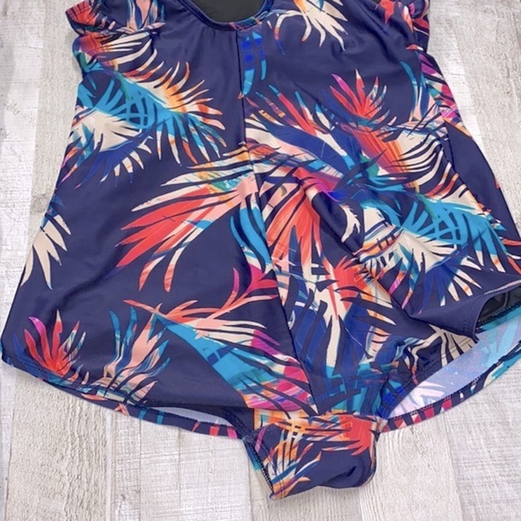Swimsuits for All plus size 18 swimsuit tropical floral print - Picture 4 of 8